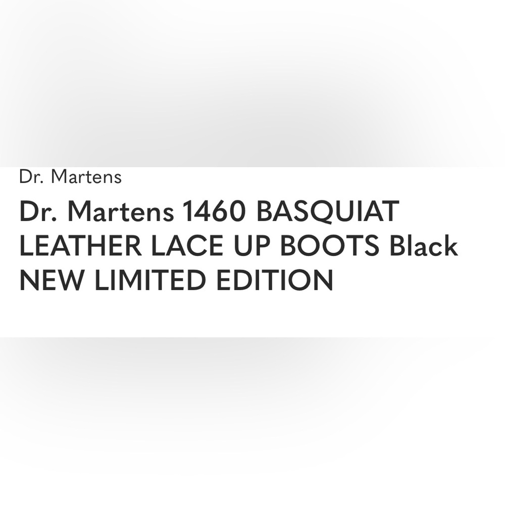 Limited Edition Basquiat Dr. Martens - Picture 3 of 17